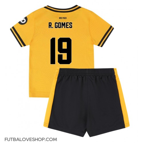 Dres Wolves Rodrigo Gomes #19 Domáci pre deti 2024-25 Krátky Rukáv (+ trenírky)